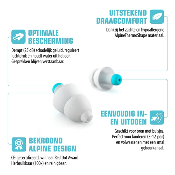Pluggies kids oordoppen kinderen Alpine
